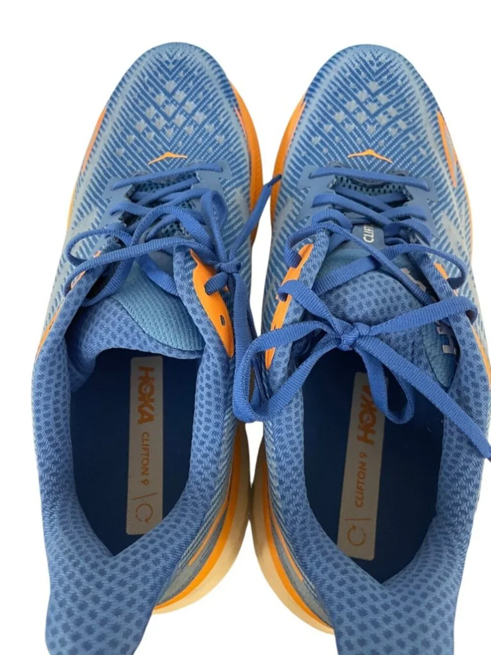 Hoka Mens Clifton 9 Running Shoes 13 D Coastal Sky All Aboard 1127895-CSAA NWB
